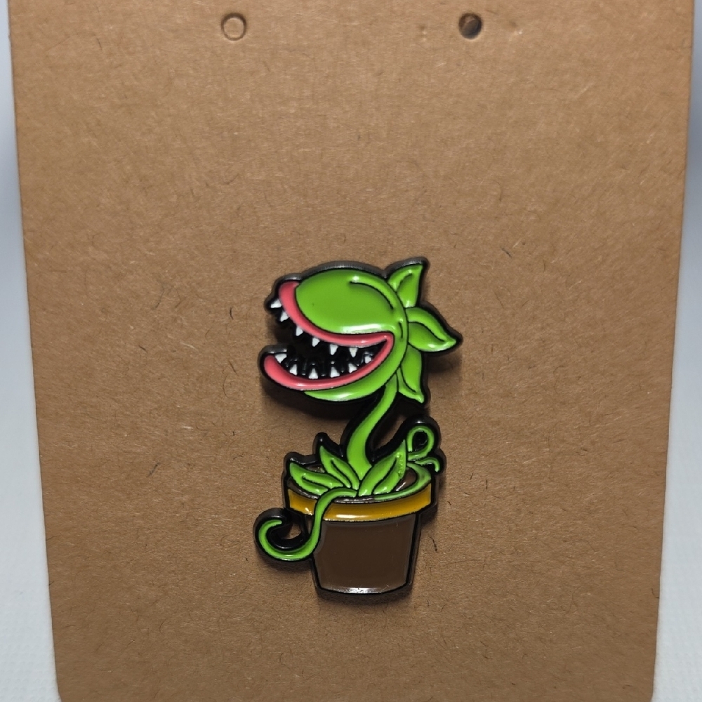 Green and Brown Plant Enamel Pin